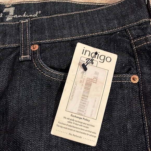 Denim jeans skirt with front slit. NWT size 28 - Picture 3 of 5